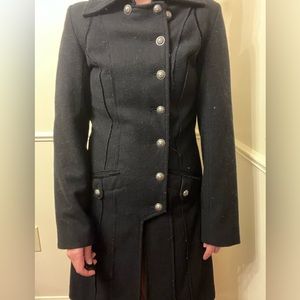 Coffee shop wool coat